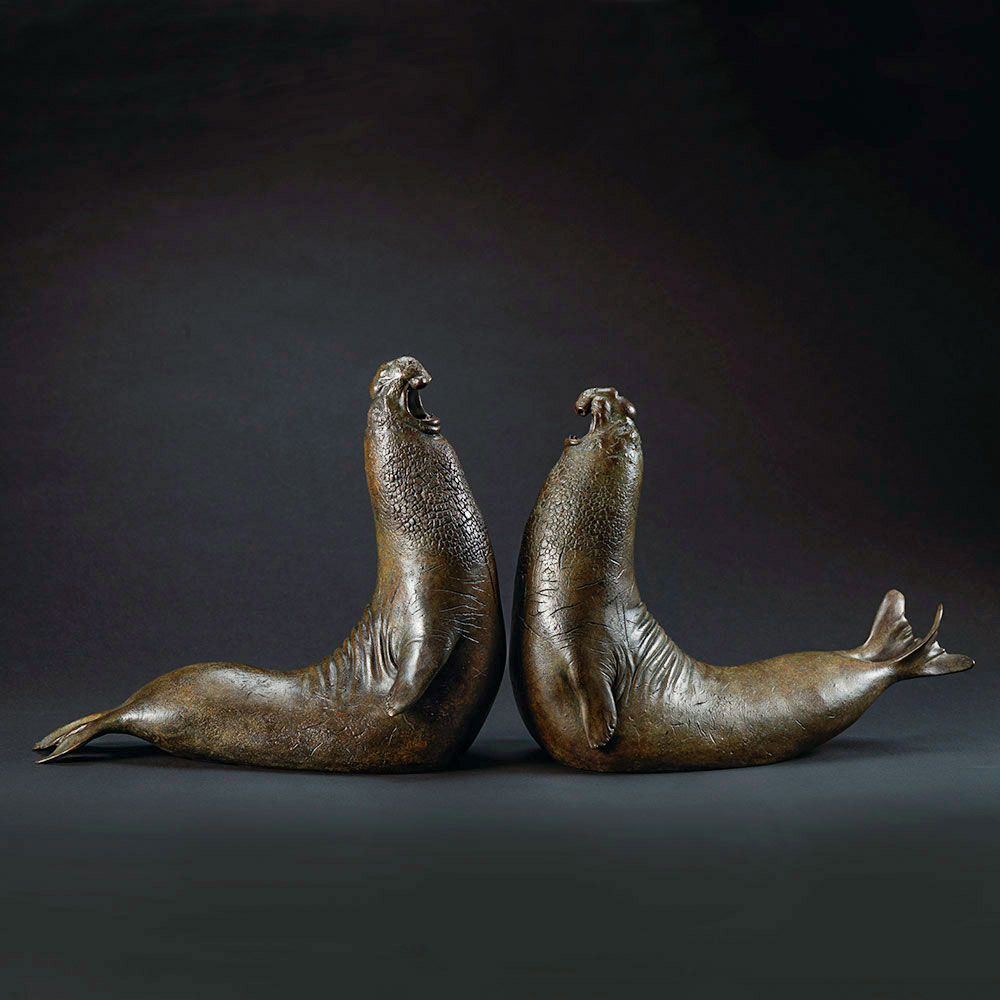 Elephant Seals (Beachmasters) by John Michael
