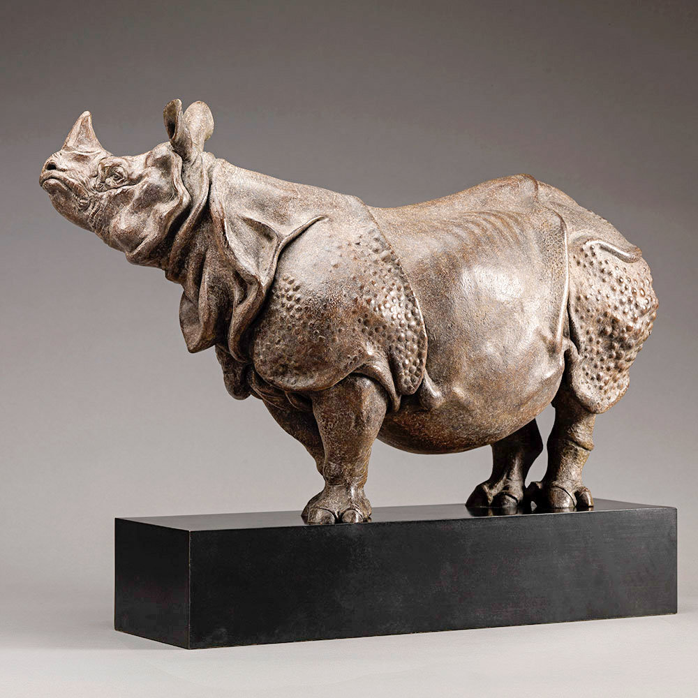 Indian Rhino (18") by John Michael