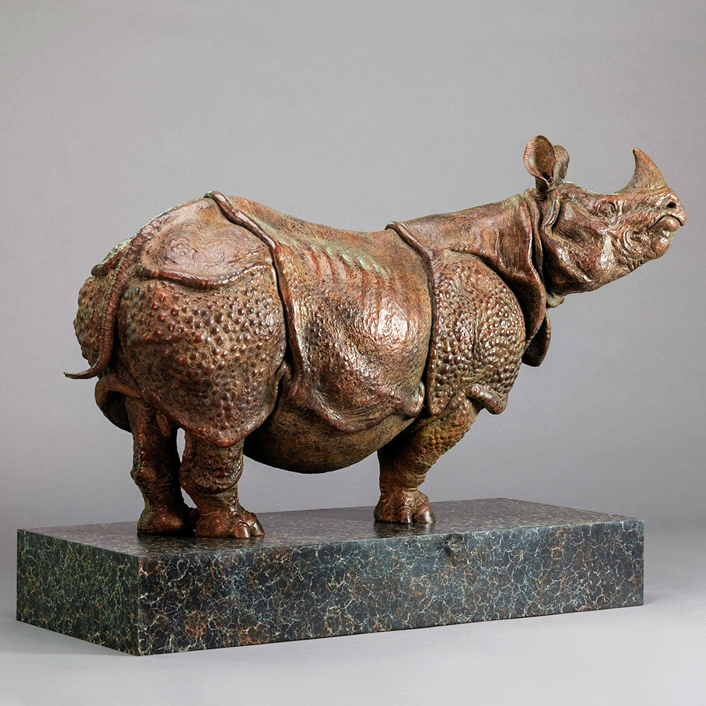 Indian Rhino (30") by John Michael