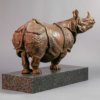 Indian Rhino (30") by John Michael