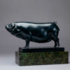 Large Black Pig (Ingrid) by John Michael