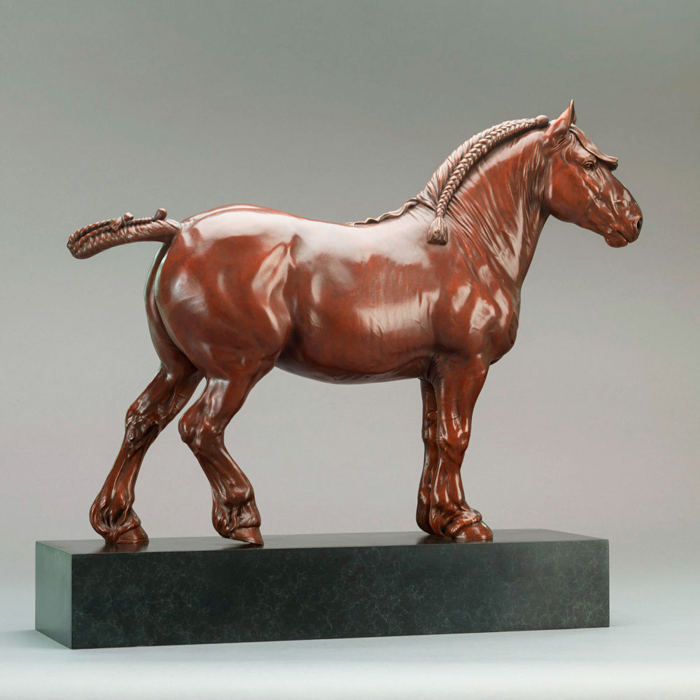 Suffolk Punch Stallion (Euston Malachite) by John Michael