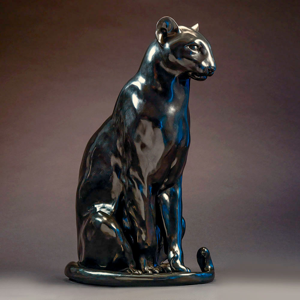 Seated Black Panther Seated Black Panther by John Michael